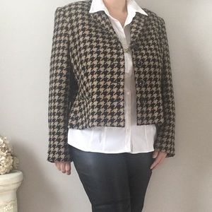 Louben Houndstooth Blazer